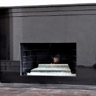 Glass Burner Fireplace
